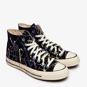 NIB~CONVERSE Platform Chuck High Top All Star “70 Paint Splatter” Women 7, Men 5